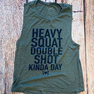 Lifting Tank “heavy squat double shot”